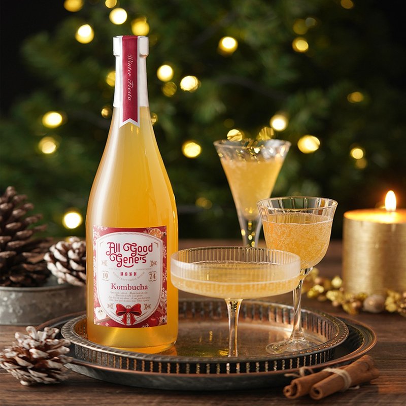 All Good Gene's 繽紛派對康普茶4瓶 / 750ml - 茶葉/茶包/水果茶 - 新鮮食材 