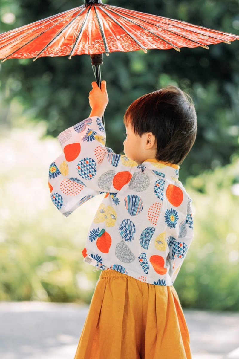 淺草振袖和服-訂製 嬰幼兒 寶寶 日本和服 禮服 - 男/女童禮服 - 棉．麻 藍色