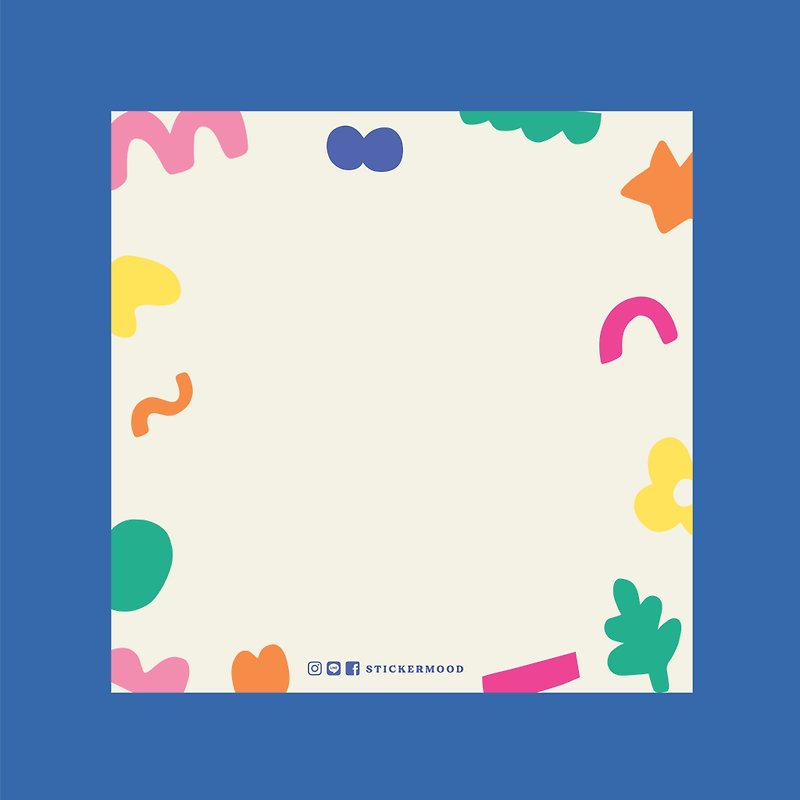Colourful shape memopad - กระดาษโน้ต - กระดาษ หลากหลายสี