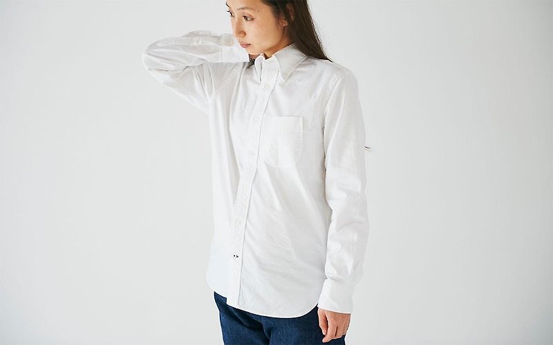 HANDROOM B.D Shirt White - 男 T 恤 - 棉．麻 白色