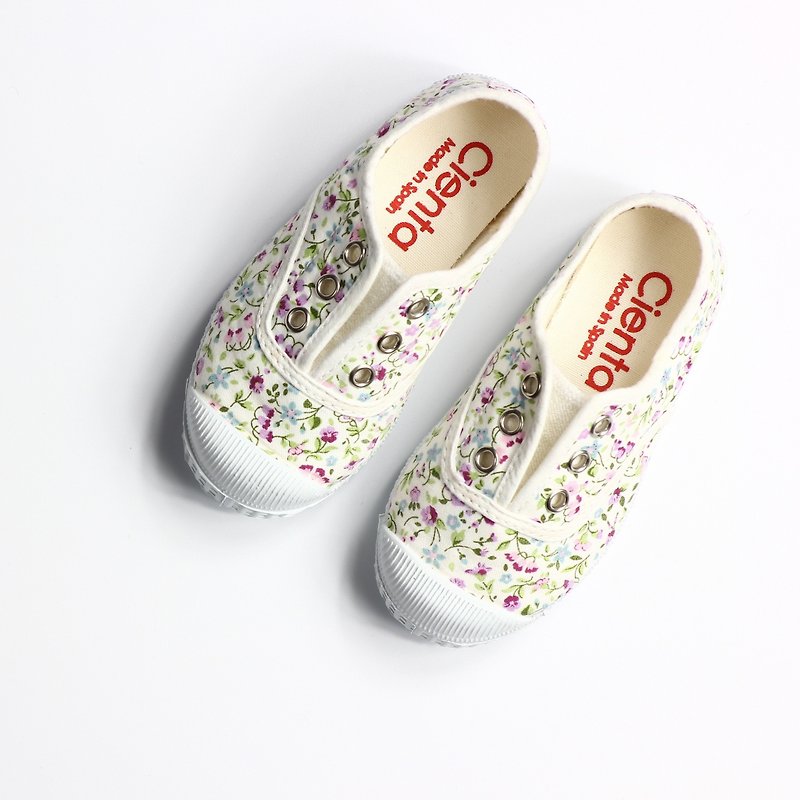西班牙國民帆布鞋 CIENTA 70999 05白色 幼童、小童尺寸 - 男/女童鞋 - 棉．麻 白色