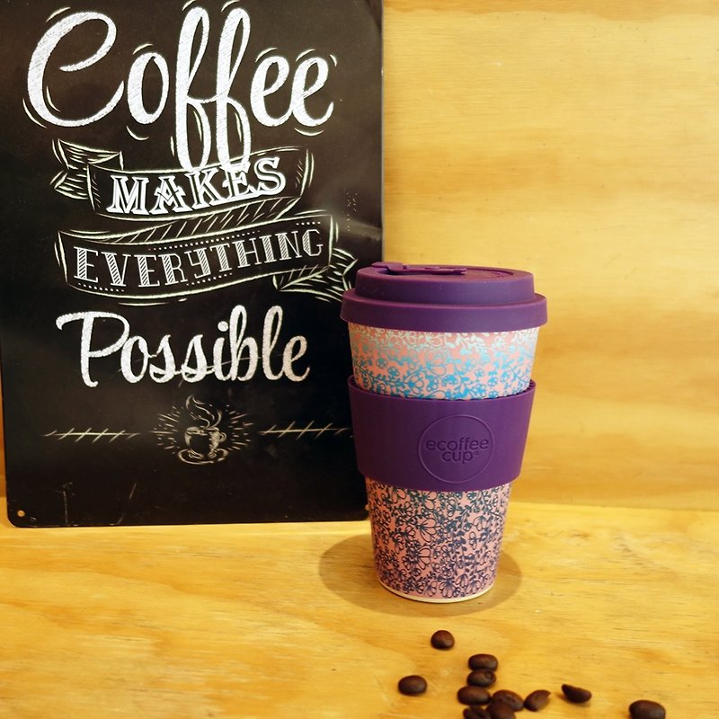 Eコーヒーカップ|カップに付随する14オンスの環境保護（グラデーションパープル） - マグカップ - その他の素材 多色