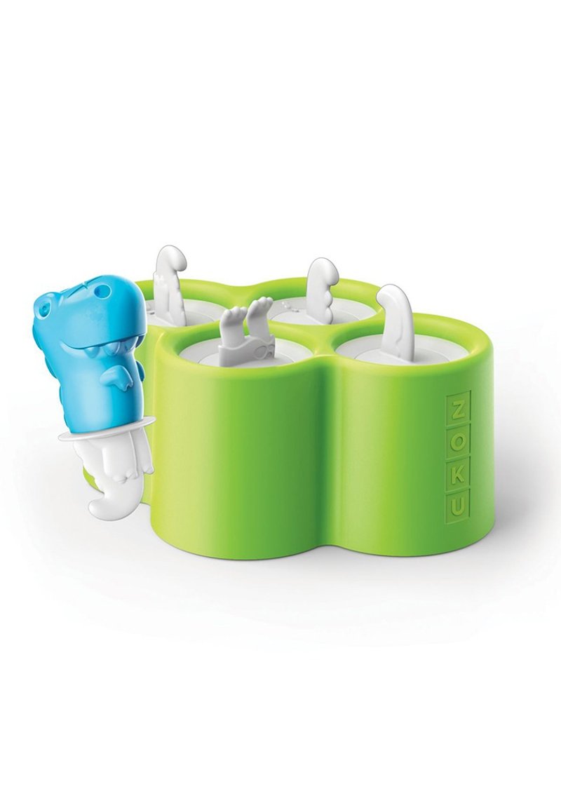 ZOKU 矽膠恐龍雪條模具 一組四入 - 廚具 - 矽膠 綠色