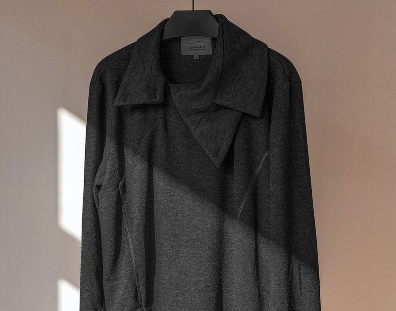 【Unique Shape】Forest Style Literary Retro Wool Commute T-Shirt - เสื้อยืดผู้ชาย - วัสดุอื่นๆ สีเทา