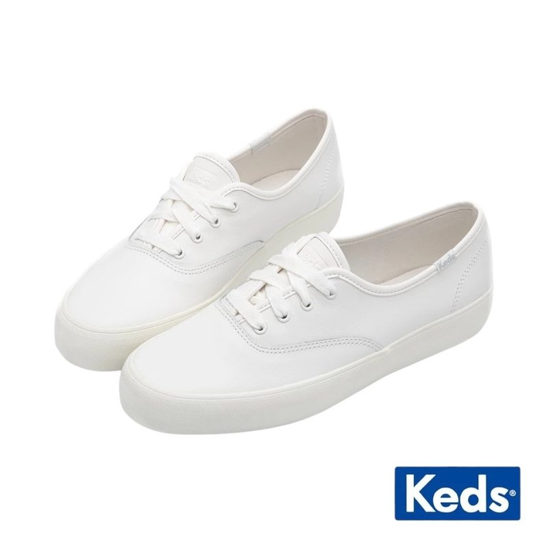 KEDS CHAMPION GN 寬楦舒適真皮小白鞋 9241W110101 - 女休閒鞋/帆布鞋 - 真皮 