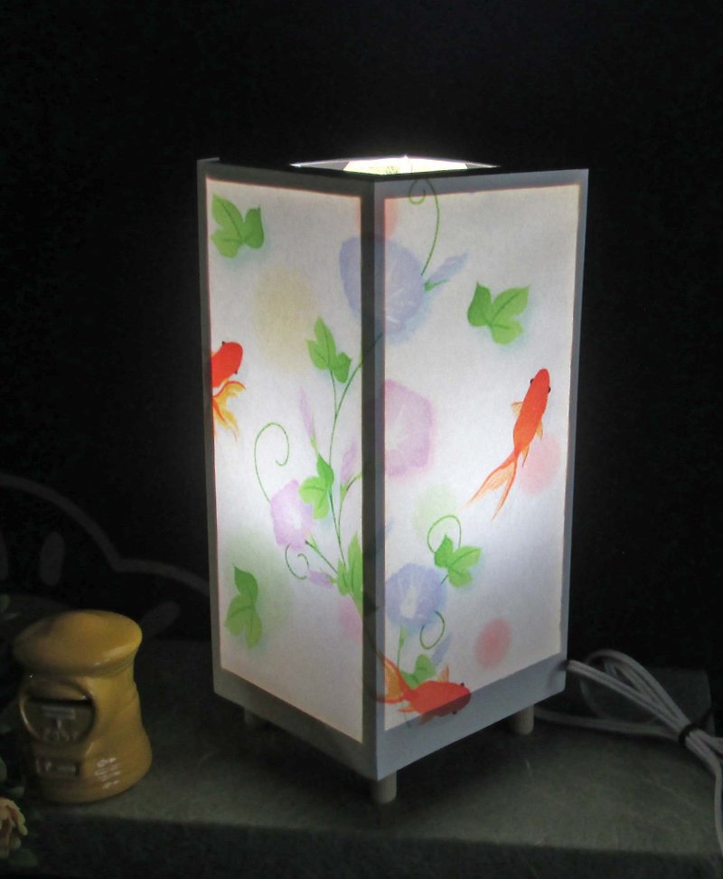 Goldfish Morning Glory Walk 【Shilla Man elephant】 Medium · LED Dream Light Lamp Stand with the best part! - Lighting - Paper Transparent