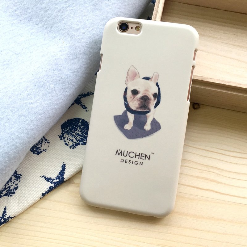 原創手繪法鬥-iPhone(i5.i6s,i6splus.I7.I7plus)/Android(Samsung三星, HTC, Sony)原創動物手機殼/保護套/可客製/狗狗 - 手機殼/手機套 - 塑膠 黃色