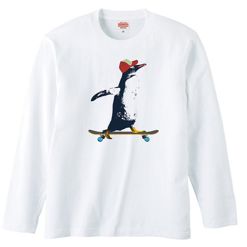 ロングスリーブTシャツ / Penguin riding