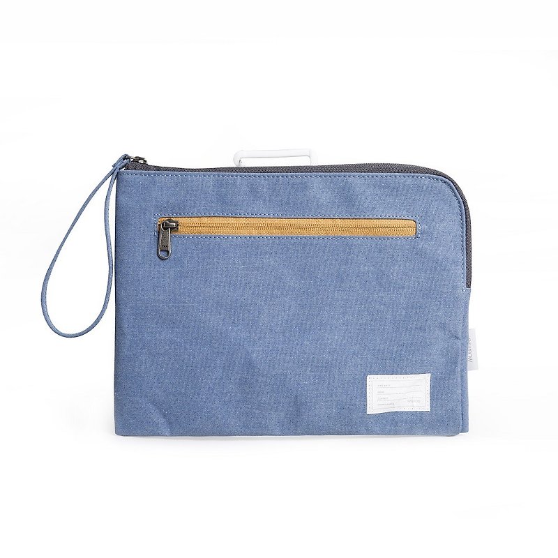 RAWROW | inner bag series - IPAD MINI shockproof system dual-use storage bag (handle / storage) - denim blue-RMD200BL - Other - Polyester Blue