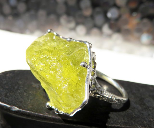 レモンクォーツ リング / Lemon Quartz Ring - ショップ NATSU WORKS