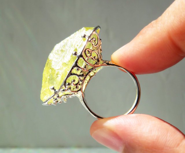 レモンクォーツ リング / Lemon Quartz Ring - ショップ NATSU レモンクォーツ リング / Lemon Quartz Ring - ショップ NATSU