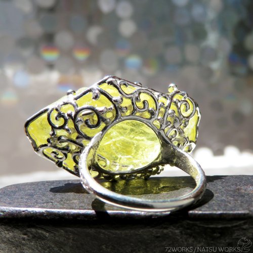 レモンクォーツ リング / Lemon Quartz Ring - ショップ NATSU WORKS