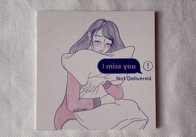 I miss you so bad / Postcard - การ์ด/โปสการ์ด - กระดาษ สึชมพู