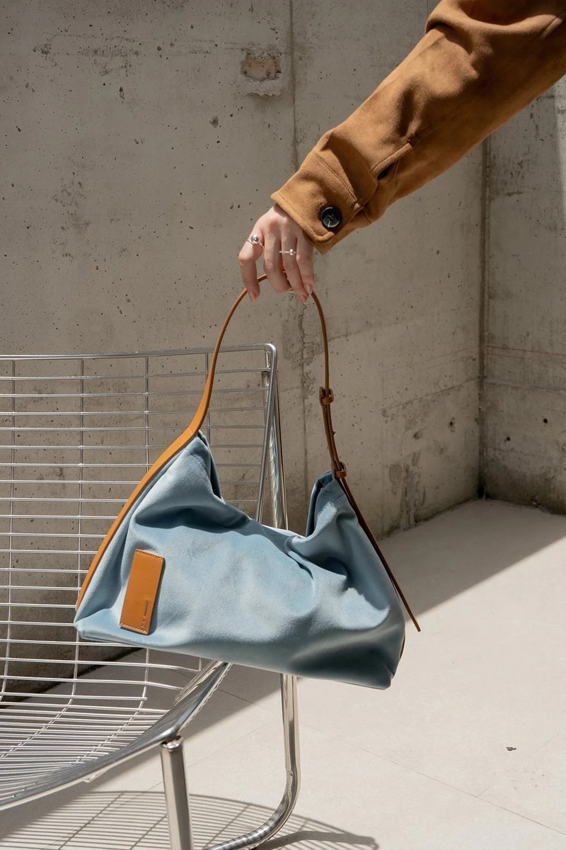 dashbrand DA34 Mini Carry All - Velvet Sky Blue - 手提包/手提袋 - 其他材質 藍色