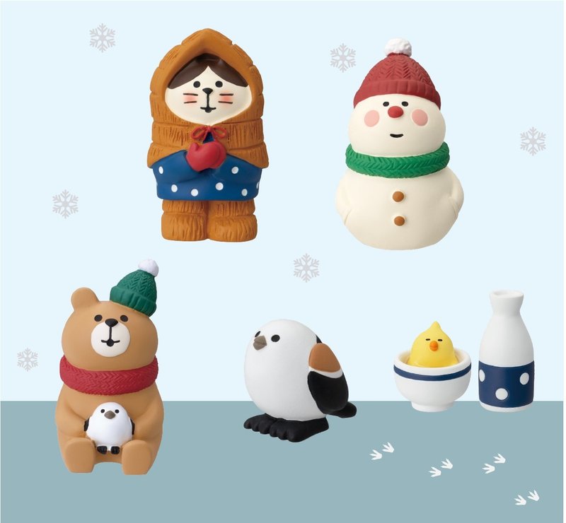 【November Pre-Order】Winter Limited | Romantic Winter Snow DECOLE concombre - Stuffed Dolls & Figurines - Resin Multicolor