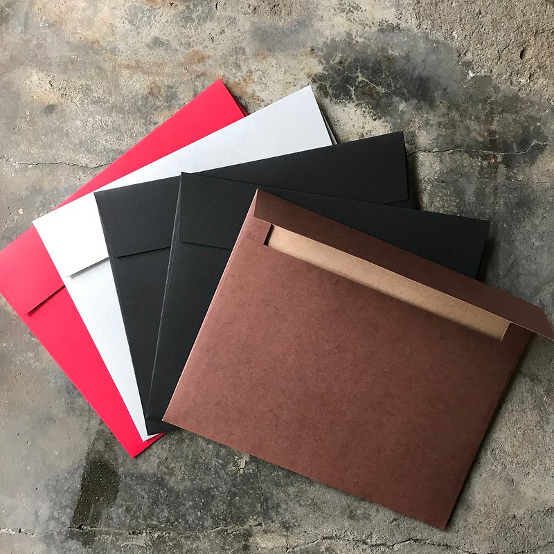 厚磅作品袋/A5/紅色 - 信封/信紙 - 紙 紅色
