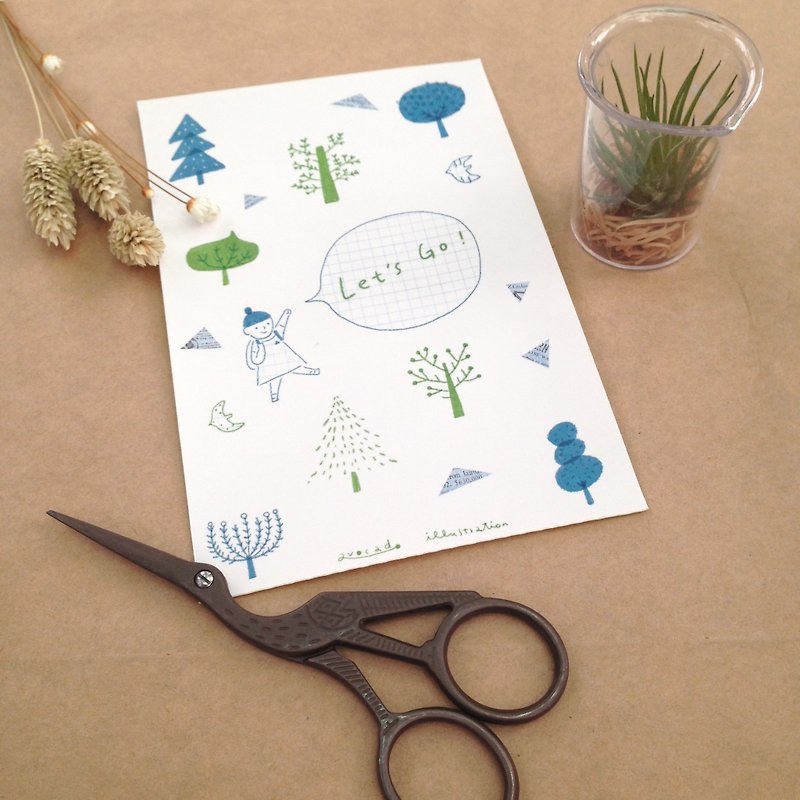 DIY from scrapbooking paper - go to the forest together - Stickers - Paper 