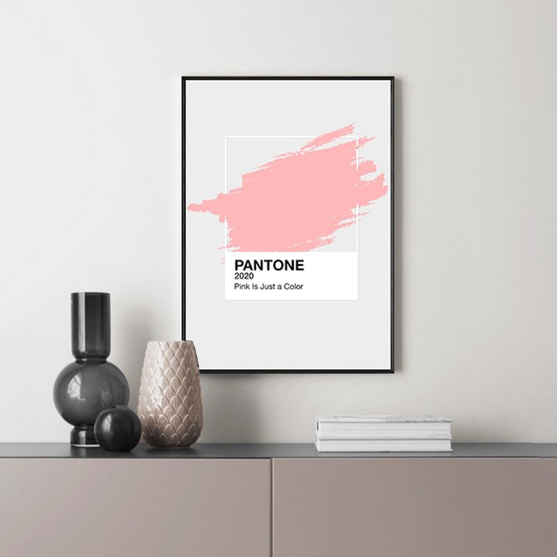Pink is the New Black - 粉色掛畫/玄關畫/臥房裝飾/咖啡廳海報 - 海報/掛畫/掛布 - 棉．麻 多色