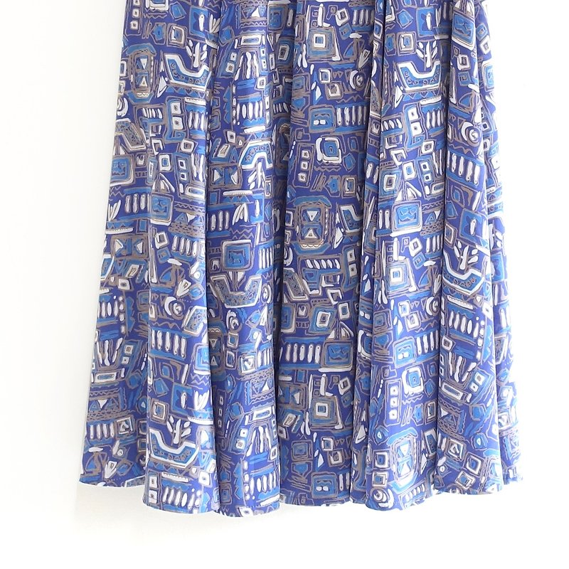 │Slowly│ Riverside - Vintage Dress │vintage. Vintage. - Skirts - Silk 