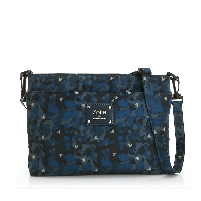 Starry Camouflage Double Layer Crossbody Small Size_Amazing Capacity - Messenger Bags & Sling Bags - Polyester Blue