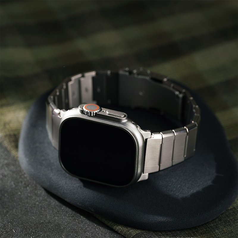 Apple Watch - フロストスクエアチタンバンド - 時計ベルト・時計バンド - 金属 シルバー