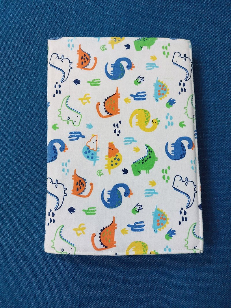 Dinosaur Color Baby/Mummy Manual Cloth Cover on White Background - Can Hold Health Insurance Cards, Receipts, Money, Health Education Lists - Other - Cotton & Hemp White