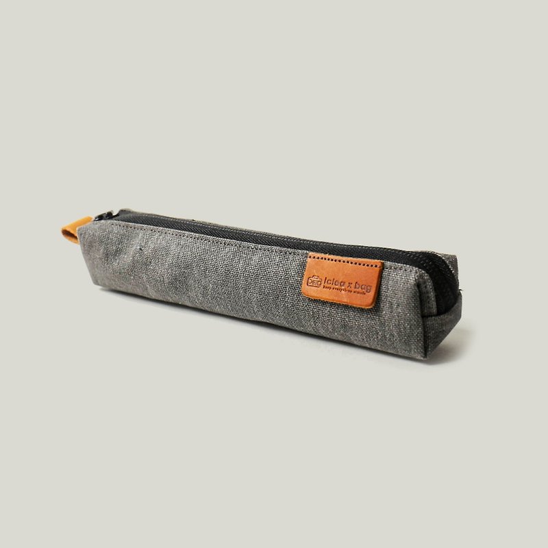 Adult-like canvas pencil case/pencil case/pen/the simplest perfect presentation/DG71 - Pencil Cases - Genuine Leather Brown