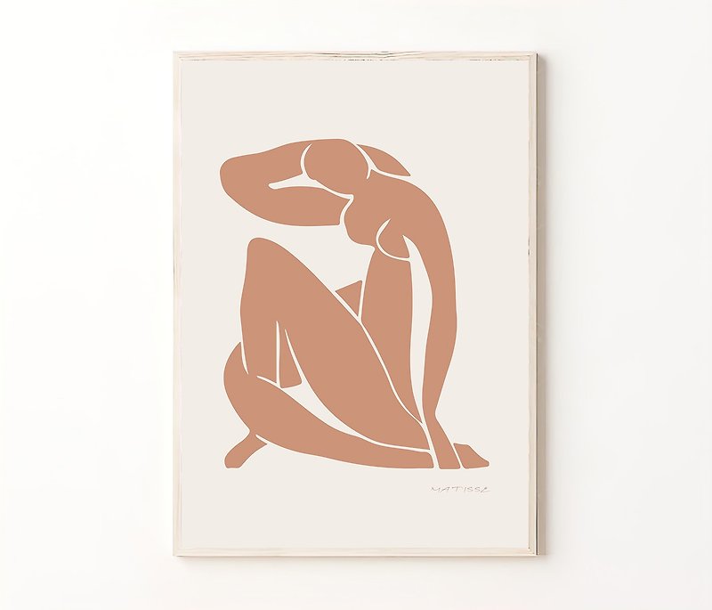 Matisse Woman Print, Henri Matisse Exhibition Terracotta Poster, Home Wall Decor - Posters - Other Materials 