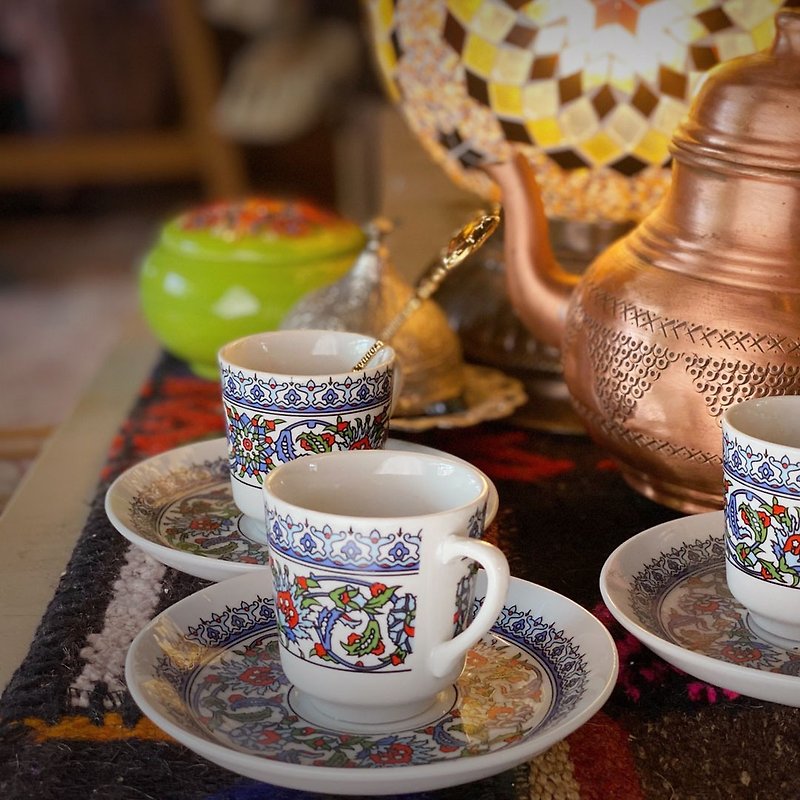 【Istanbul Bazaar X Pingtung Sense】Ottoman Turkish Coffee Cup - แก้ว - วัสดุอื่นๆ หลากหลายสี