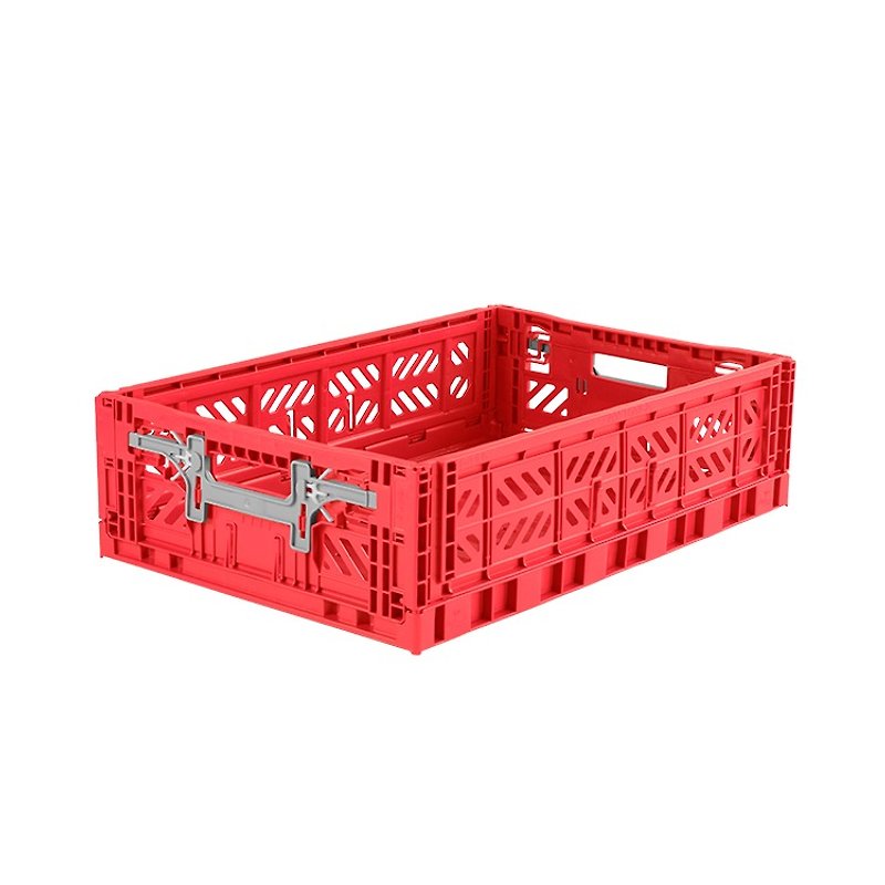 Turkey Aykasa Folding Storage Basket (L15)-Red - กล่องเก็บของ - พลาสติก 