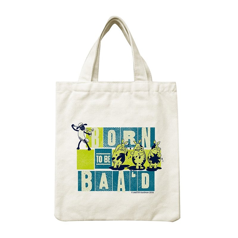 Shaun The Sheep - Hand Canvas Bag: [laughing sheep maze], CA1AI01 - Handbags & Totes - Cotton & Hemp Green