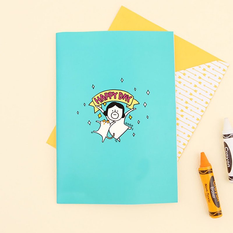 Hello DunDun 哈囉登登系列 彩色手札M 03.自由有線 - 筆記本/手帳 - 紙 