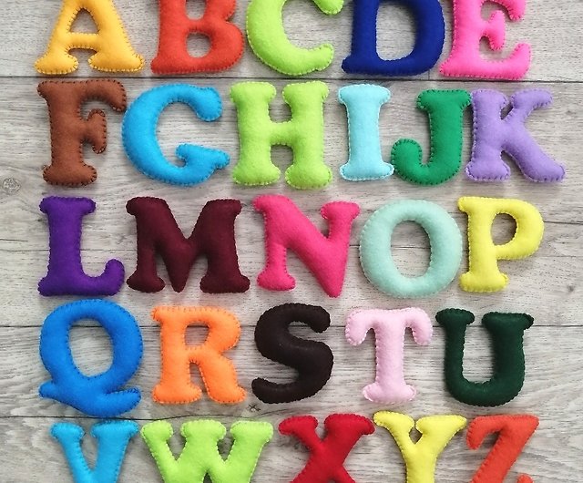 Felt Alphabet Soft Letters English Alphabet Learning Letters Childrens  Alphabet - Shop WorkshopLena Kids' Toys - Pinkoi