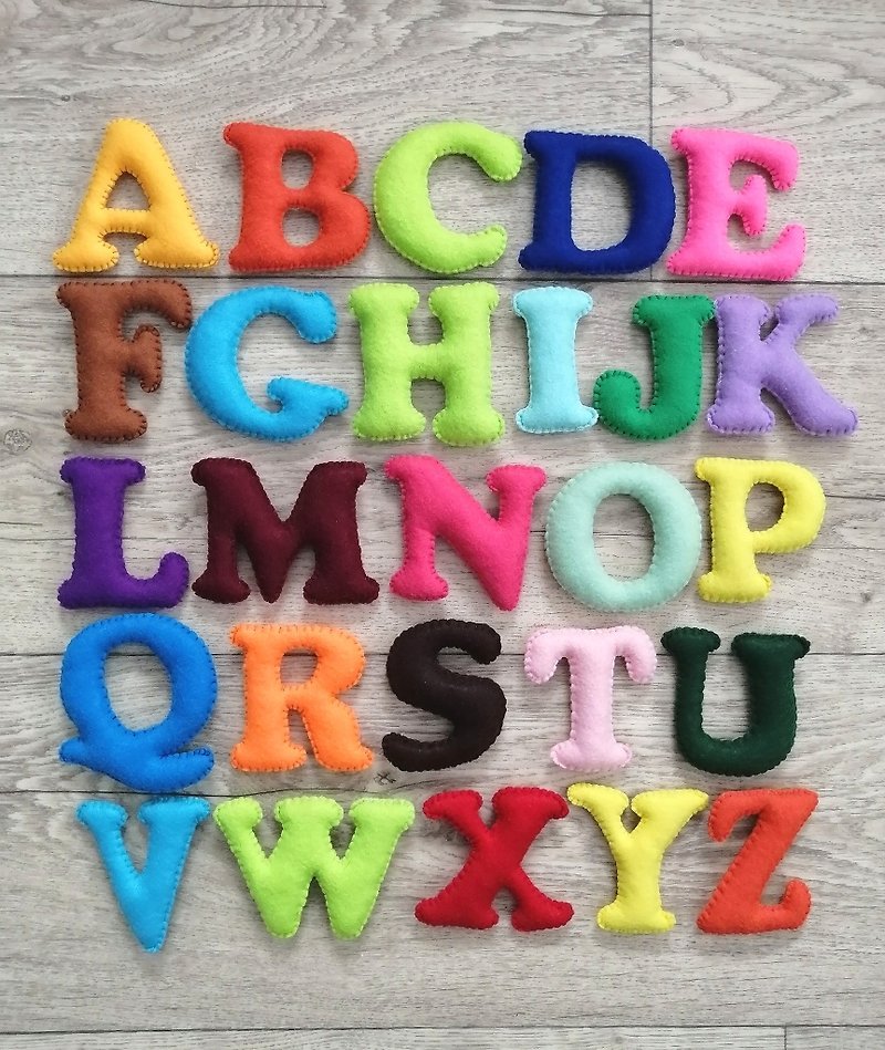English alphabet for children soft letters - 嬰幼兒玩具/毛公仔 - 環保材質 多色