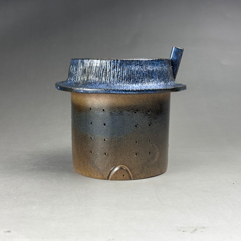 台灣良時美器【手作HandMade】香菇屋小品(玖) - 盆栽/植栽 - 陶 咖啡色