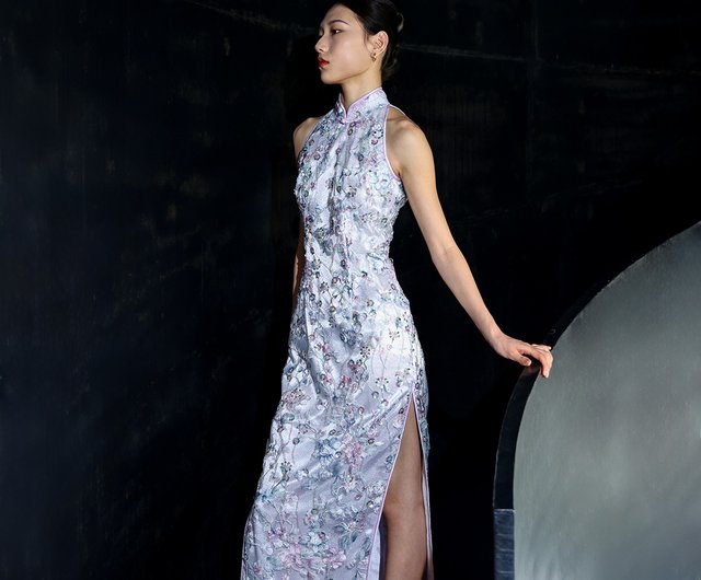 肩までの長さのレースのチャイナドレス | - ショップ Qipology