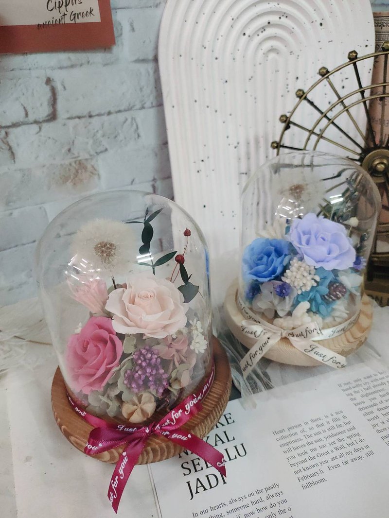 【Lingling's Studio蕎翎工作室】幸福蒲公英花盅 客製花禮 - 乾燥花/永生花 - 植物．花 