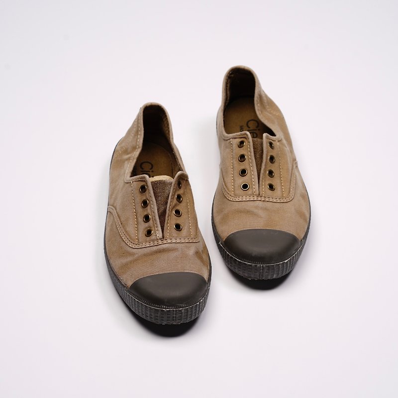 CIENTA Canvas Shoes U70777 46 - รองเท้าลำลองผู้หญิง - ผ้าฝ้าย/ผ้าลินิน สีกากี