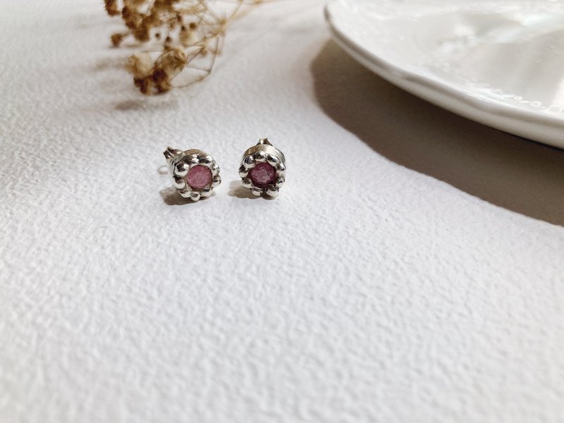 || Pink Sugar Heart CAKE || Sterling Silver Earrings - ต่างหู - เงิน สีเงิน