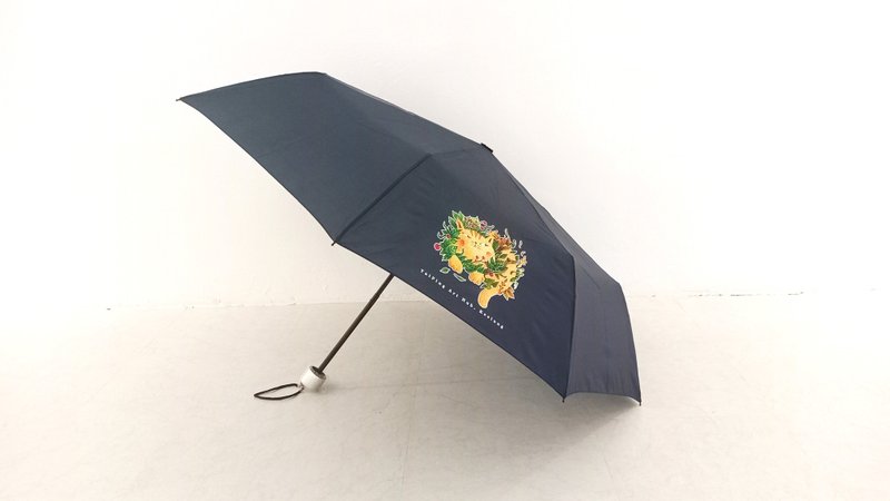 Cat folding umbrella (dark blue) - Umbrellas & Rain Gear - Waterproof Material 