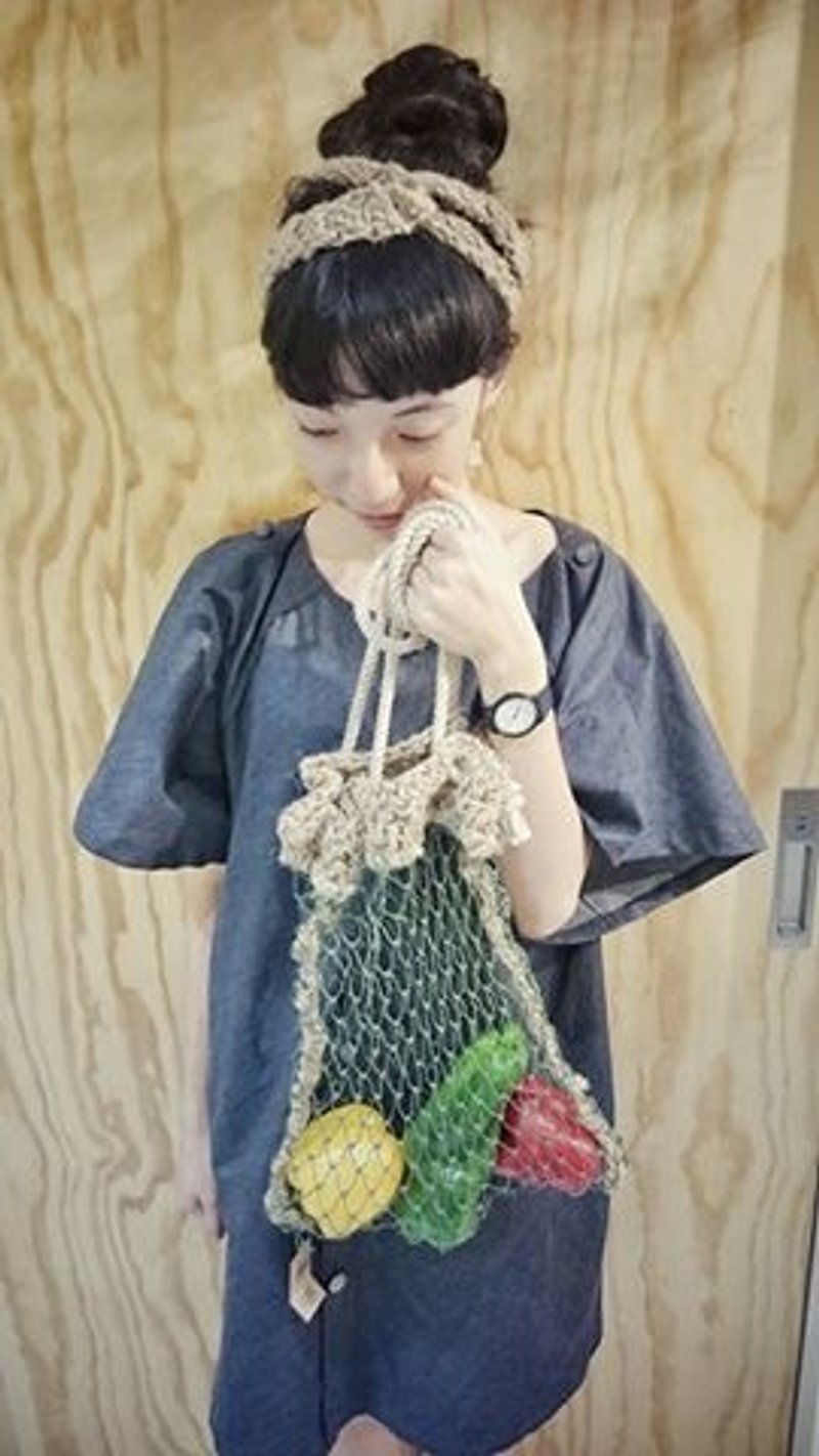 手工麻繩編織漁網袋 - 其他 - 棉．麻 