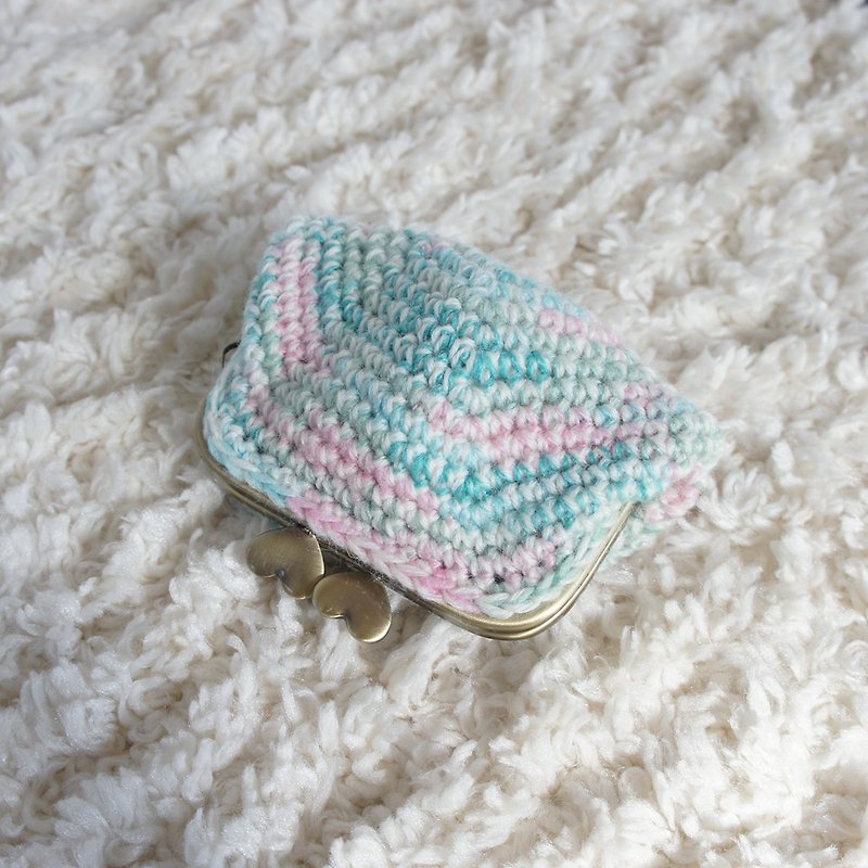 Ba-ba handmade Crochet pouch No.C1027 - กระเป๋าใส่เหรียญ - วัสดุอื่นๆ สึชมพู