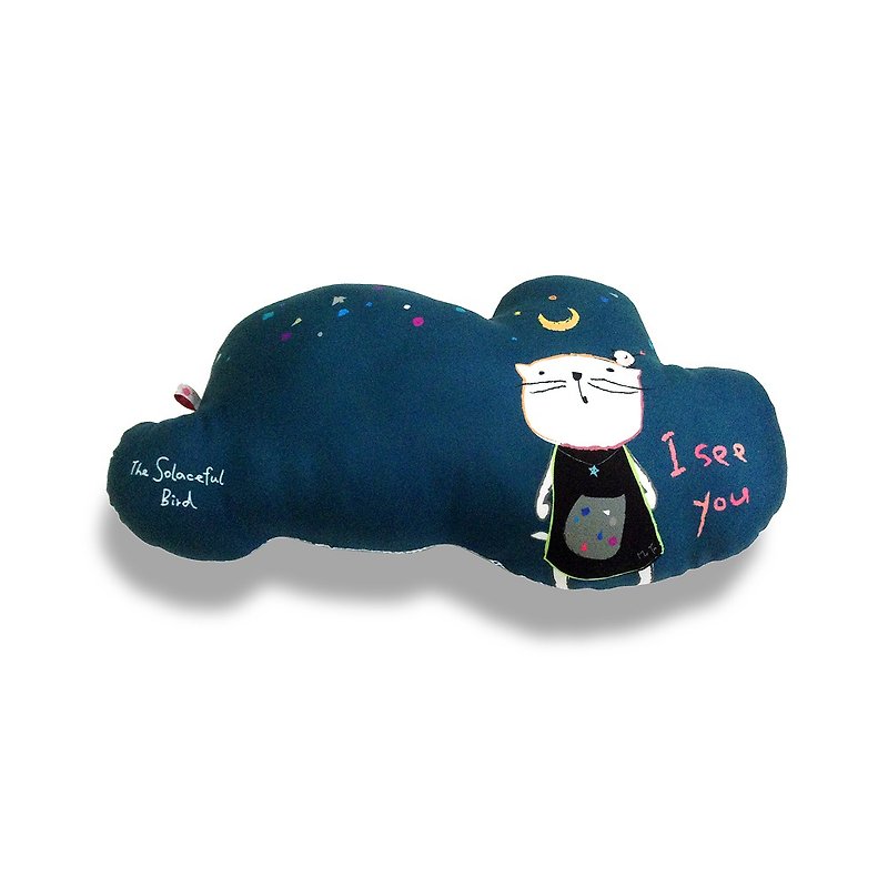 Pillow Good afternoon pillow. Cloud-I See You - หมอน - เส้นใยสังเคราะห์ สีน้ำเงิน