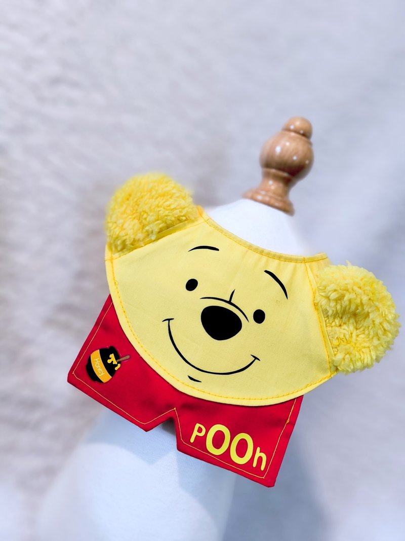 Winnie the pooh 小熊维尼 角色扮演 寵物造型圍巾 - 寵物衣服 - 棉．麻 藍色