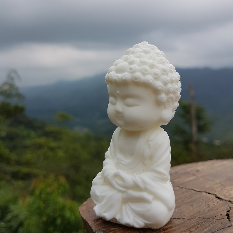 Miniature Small meditation Buddha 1801, Zen/Fairy Garden Supplies DIY Accessory - น้ำหอม - วัสดุอื่นๆ ขาว