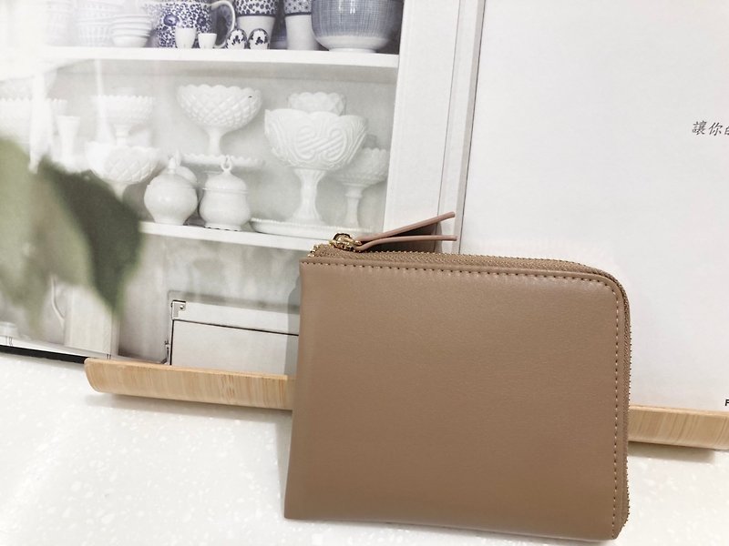 Handmade gift pocket small wallet - Wallets - Waterproof Material Khaki