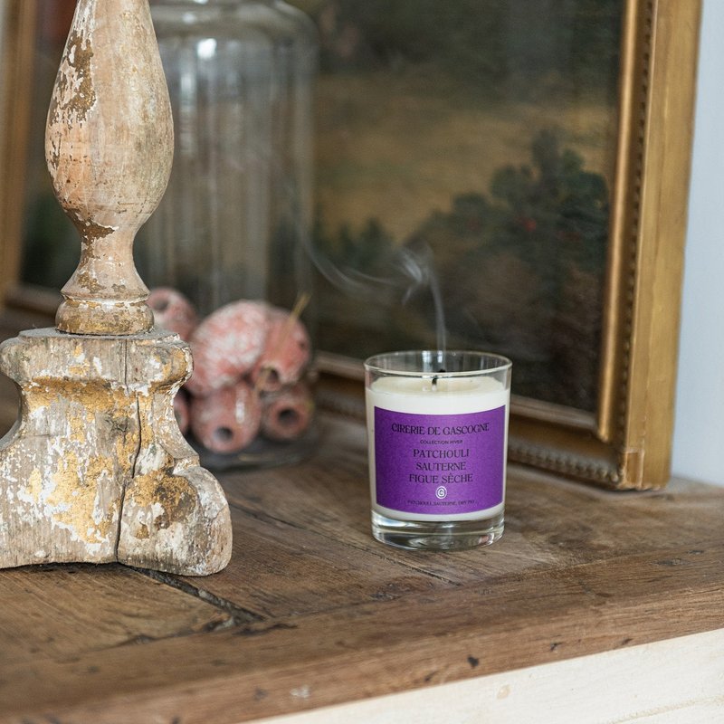 Cirerie de Gascogne Scented Candle - Patchouli-Sauternes-Fig 180g - Candles & Candle Holders - Paper Purple