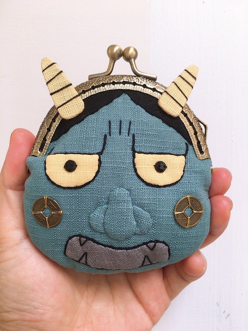 Monster mouth gold packet - Coin Purses - Cotton & Hemp 