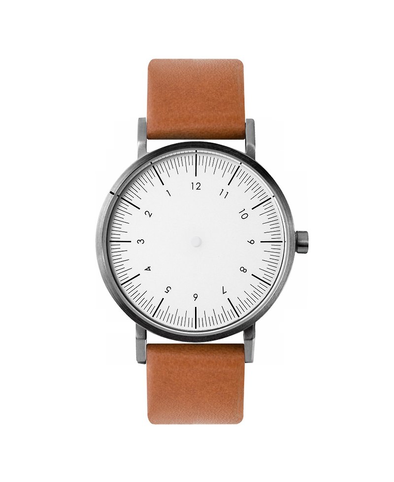 Simpl Watch - Misty Tan - 男裝錶/中性錶 - 不鏽鋼 銀色
