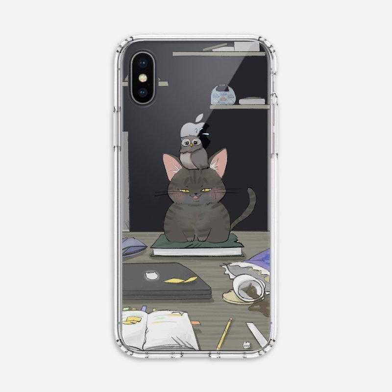 iPhone 11 / Note 10 / XR Cat Owl [Devil] Ice Crystal Anti-fall Phone Case - Phone Cases - Plastic 